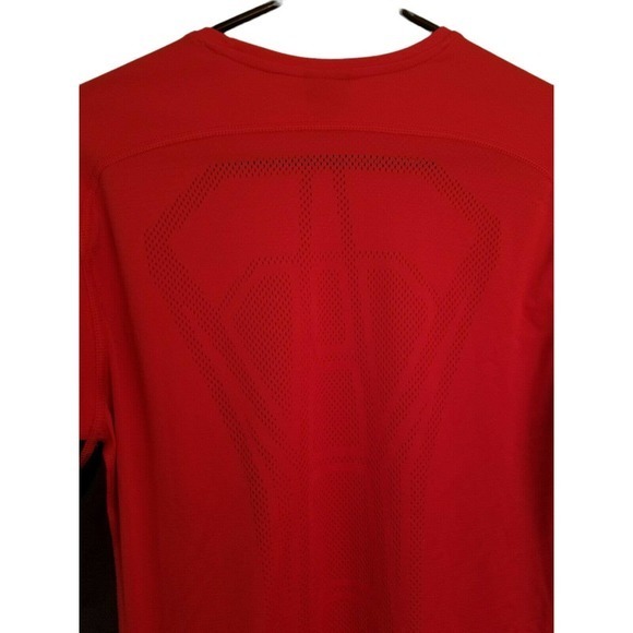 ADIDAS‎ Men's Formotion Red Black Long Sleeve Shirt Medium - Picture 10 of 10